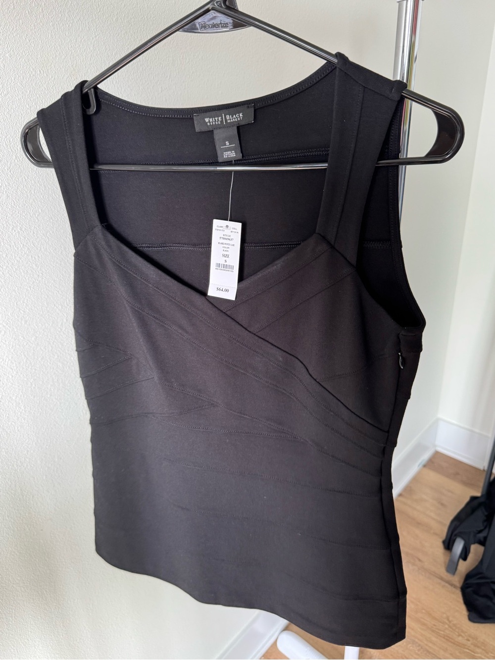 White House Black Market Bandage tank top Sleeveless size small new with tags